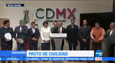 Firman Pacto Civilidad Cdmx 10 Partidos Políticos