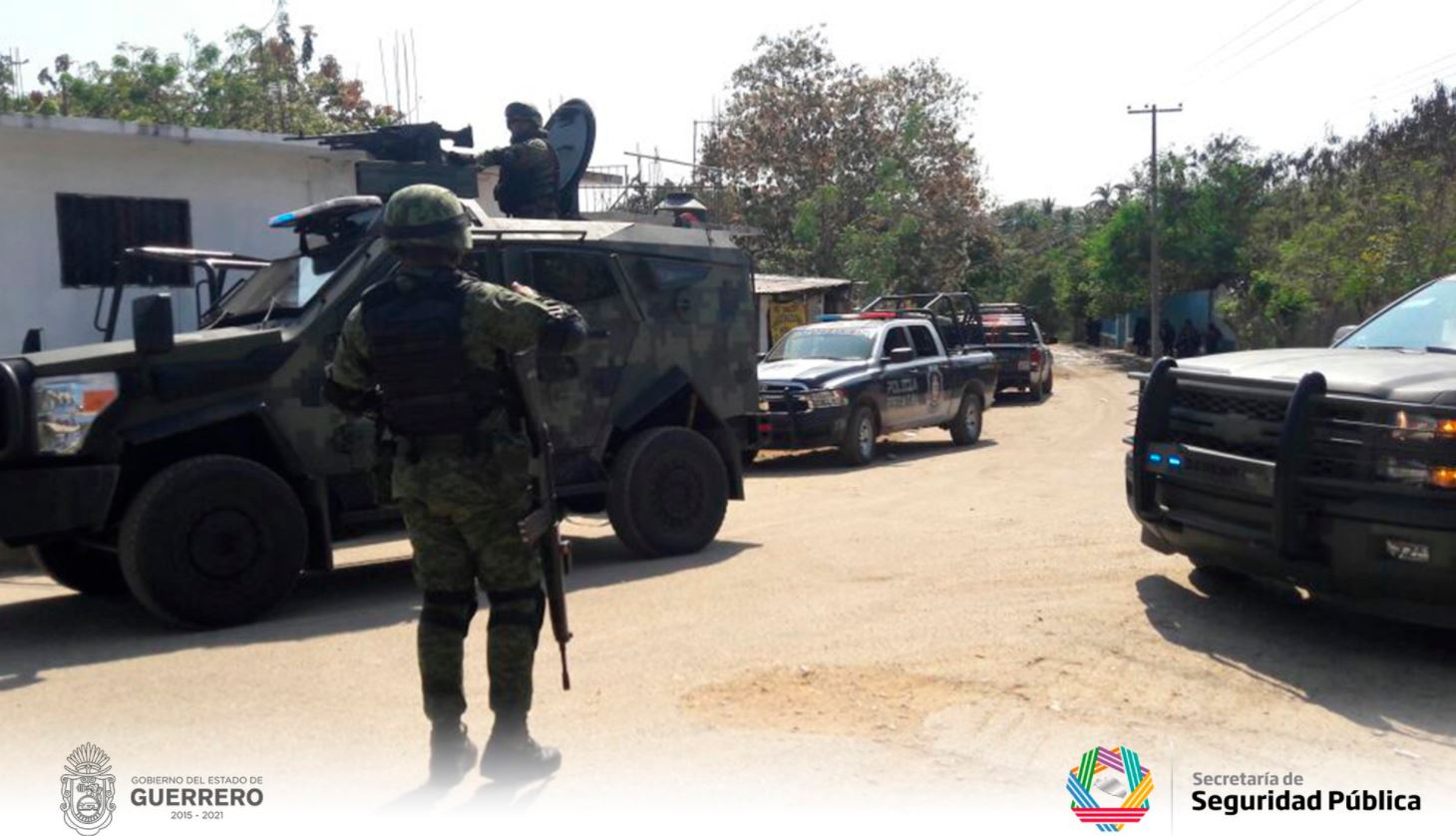 Consignan a 19 detenidos por enfrentamiento en Guerrero que dejó 11 muertos