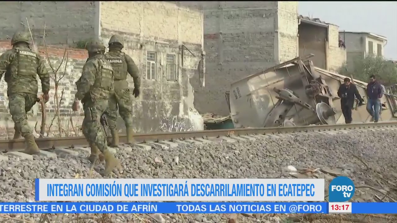 Integran comisión que investigará descarrilamiento en Ecatepec