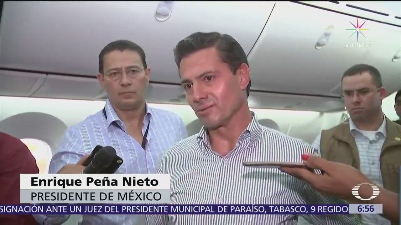 Irritación de los ojos fue por la luz, dice Peña Nieto