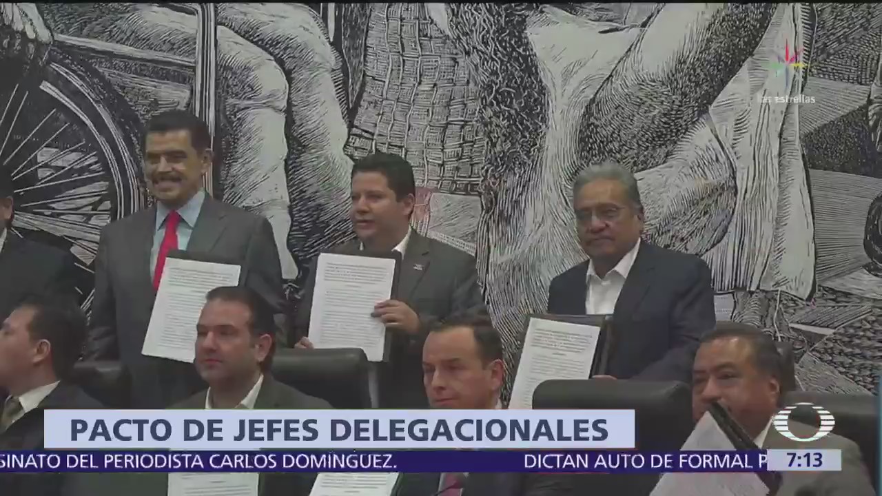 Jefes delegacionales firman pacto de civilidad