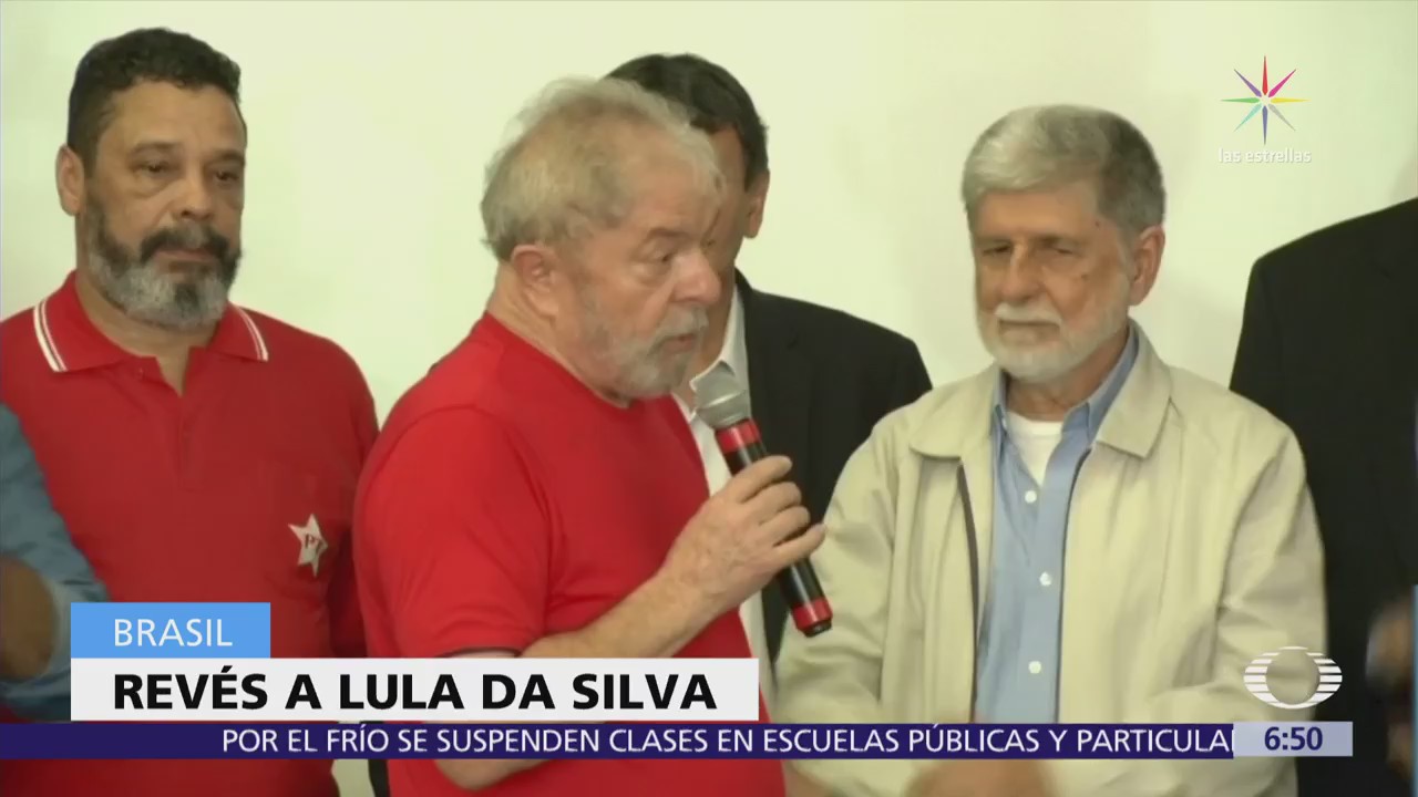 Juez de Brasil rechaza recurso para evitar detención de Lula da Silva