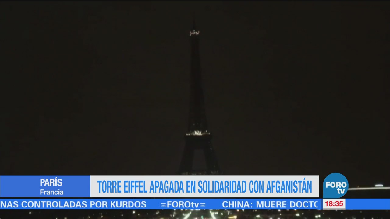 Torre Eiffel Apaga Víctimas Ataque Afganistán