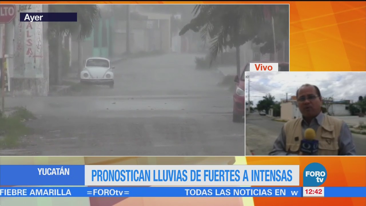 Lluvias en Yucatán provocan encharcamientos