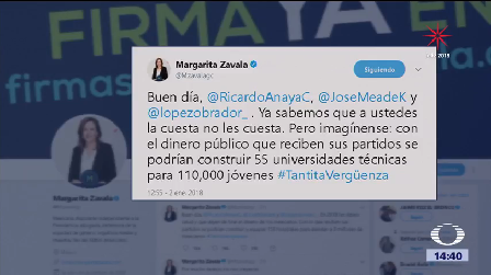 Margarita Zavala Publica Tuit Dirigido Amlo Anaya Meade