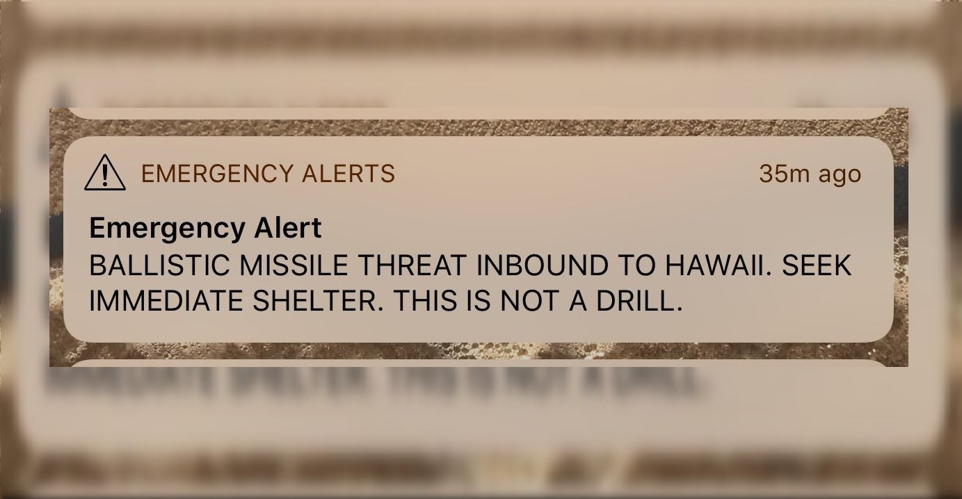 Falsa alerta de misil balístico a Hawái causa pánico en residentes