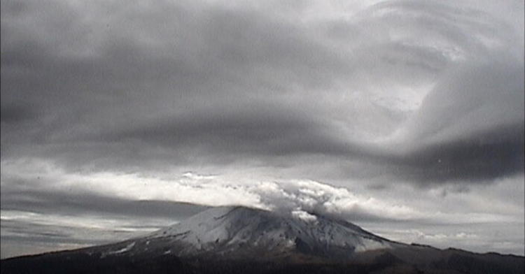 Monitoreo del volcán Popocatépetl del 30 de enero