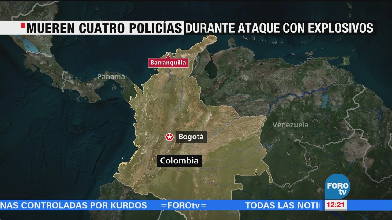 Mueren Cuatro Policías Durante Ataque Explosivos Colombia