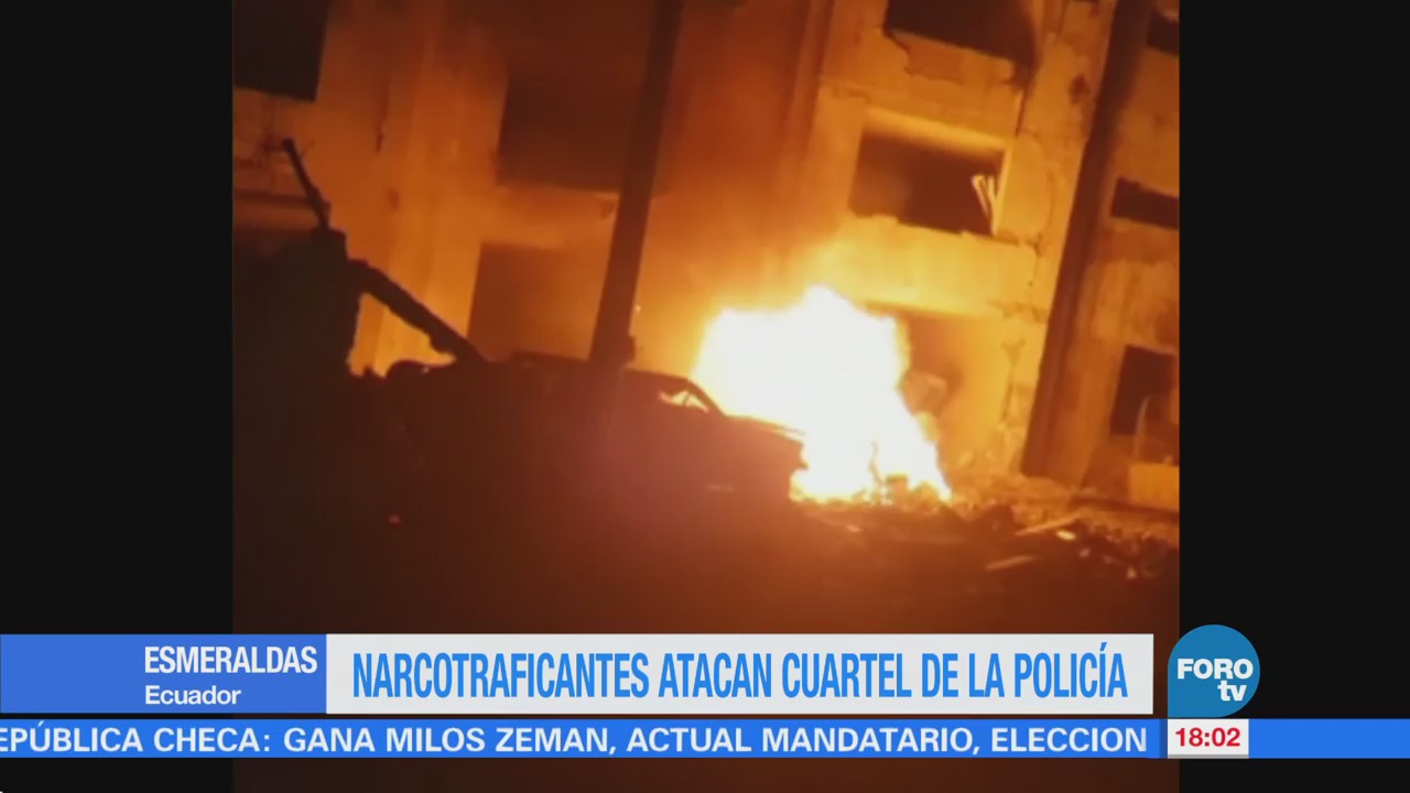 Narcotraficantes atacan cuartel de la Policía en Ecuador