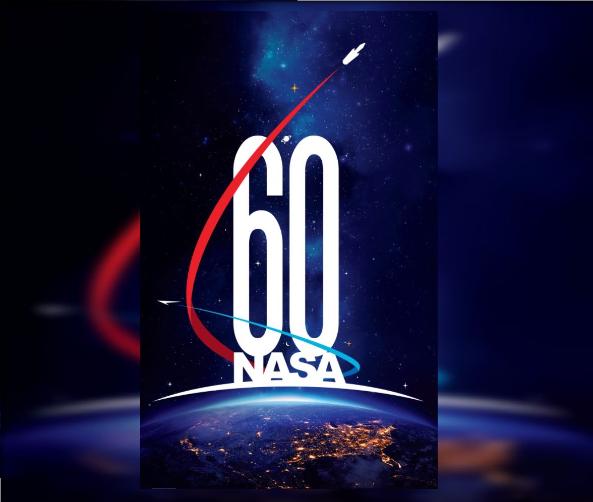 NASA presenta logotipo conmemorativo para su 60 aniversario