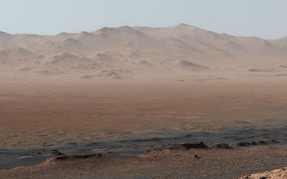NASA muestra fotografía del cráter Gale en Marte