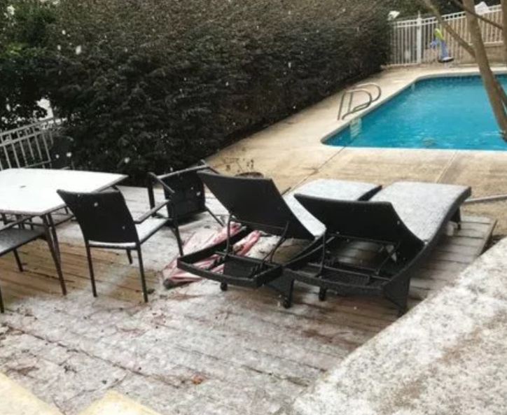 Ola de frío en EU lleva nieve a Tallahassee, Florida