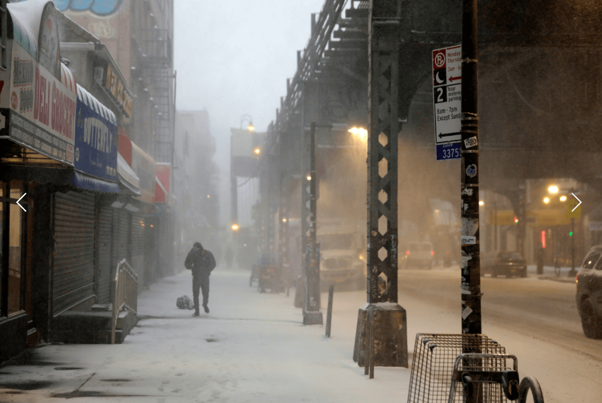 Estado de emergencia en NY por fuerte tormenta de nieve