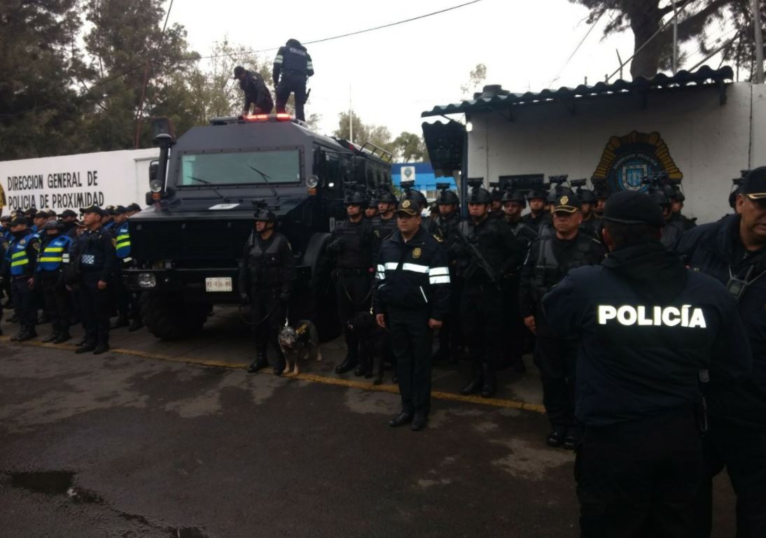 Policía capitalina realiza operativo en límites con Estado de México