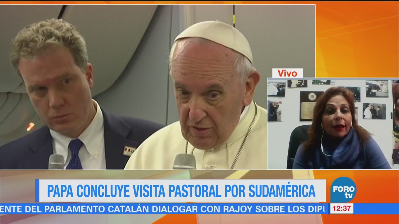 Papa Francisco concluye visita pastoral por Sudamérica