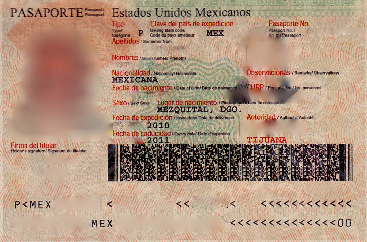 Pasaporte-mexicano