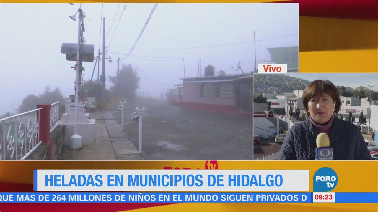Persisten las heladas en municipios de Hidalgo