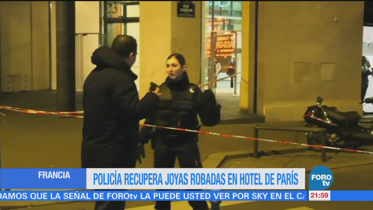 Policía recupera joyas robadas en hotel de París