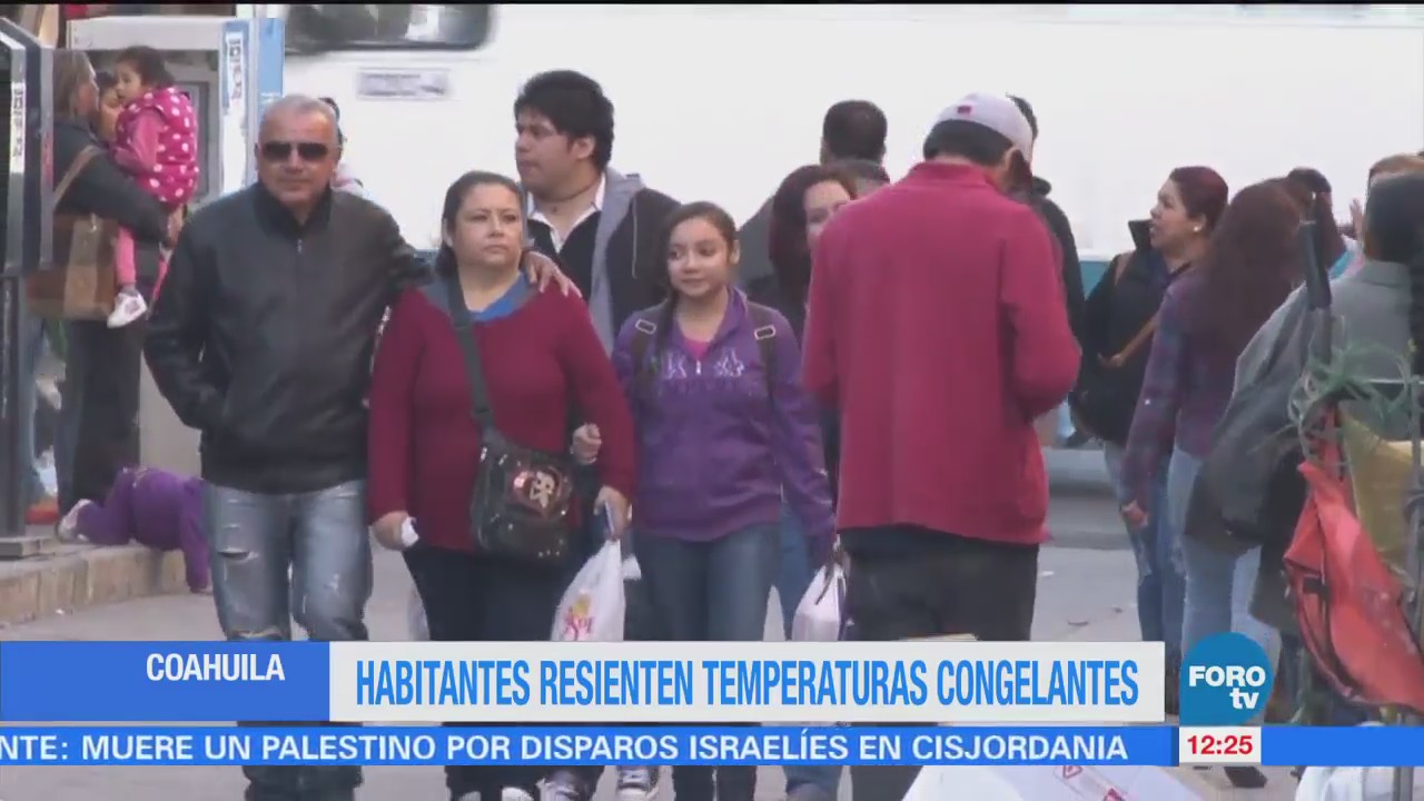 Reportan temperaturas de hasta 4 grados bajo cero en Coahuila
