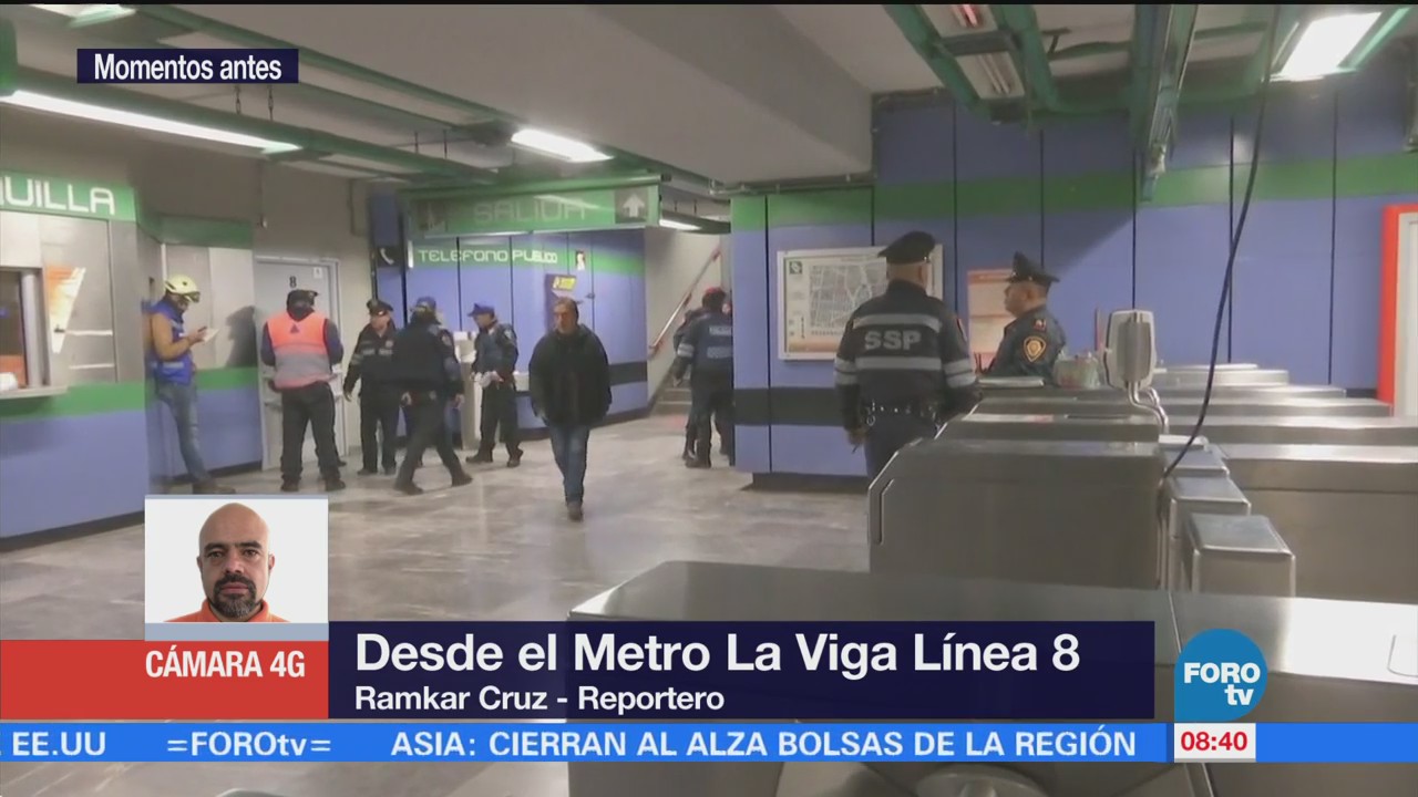 Restablecen servicio en Línea 8 del Metro CDMX tras muerte de hombre