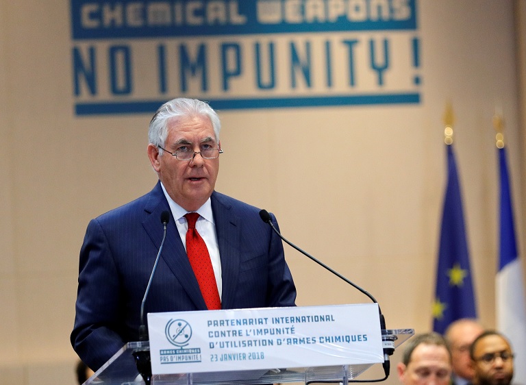 Rex Tillerson responsabiliza a Rusia de ataques químicos en Siria