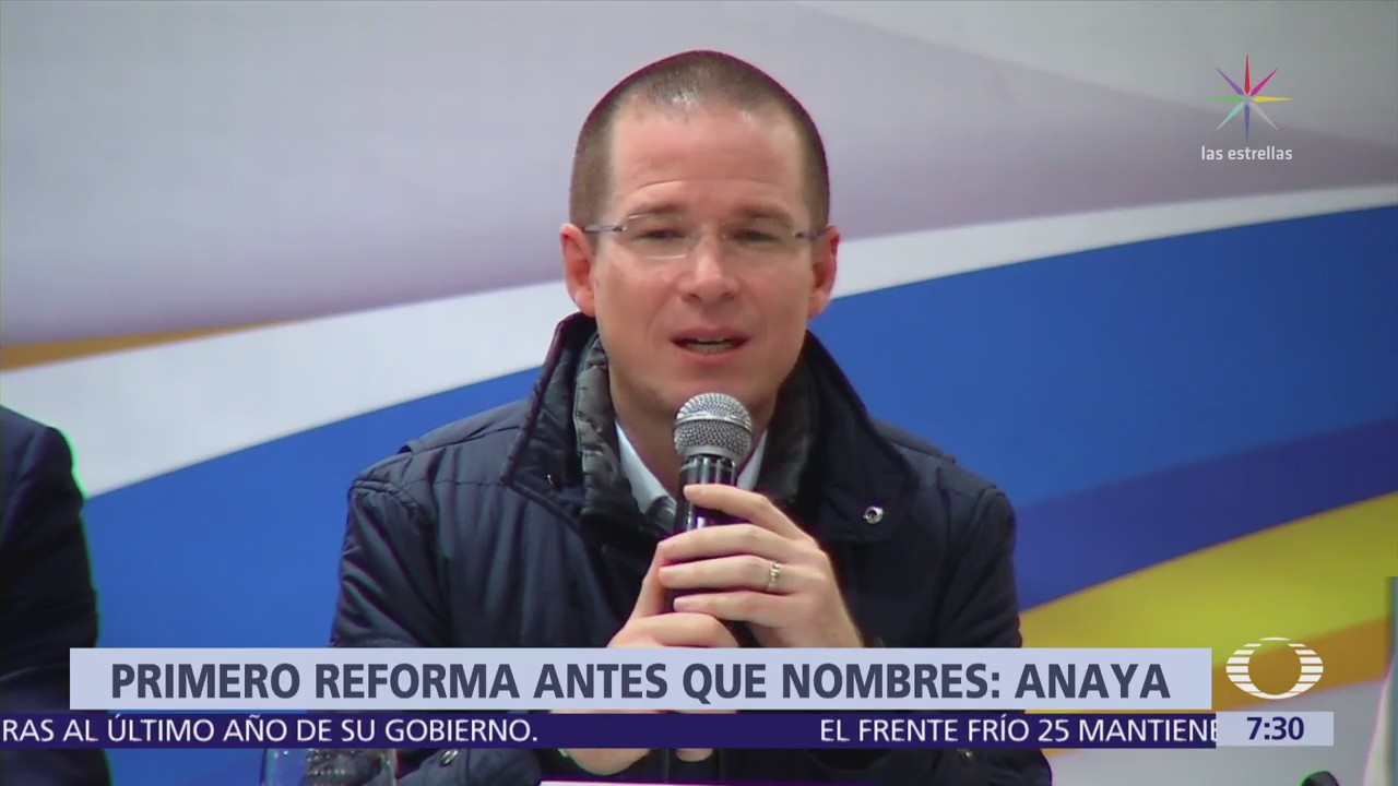 Ricardo Anaya pide reforma constitucional que dé autonomía a fiscalías
