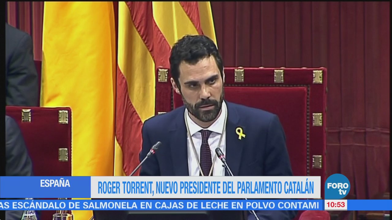 Roger Torrent, nuevo presidente del Parlamento catalán
