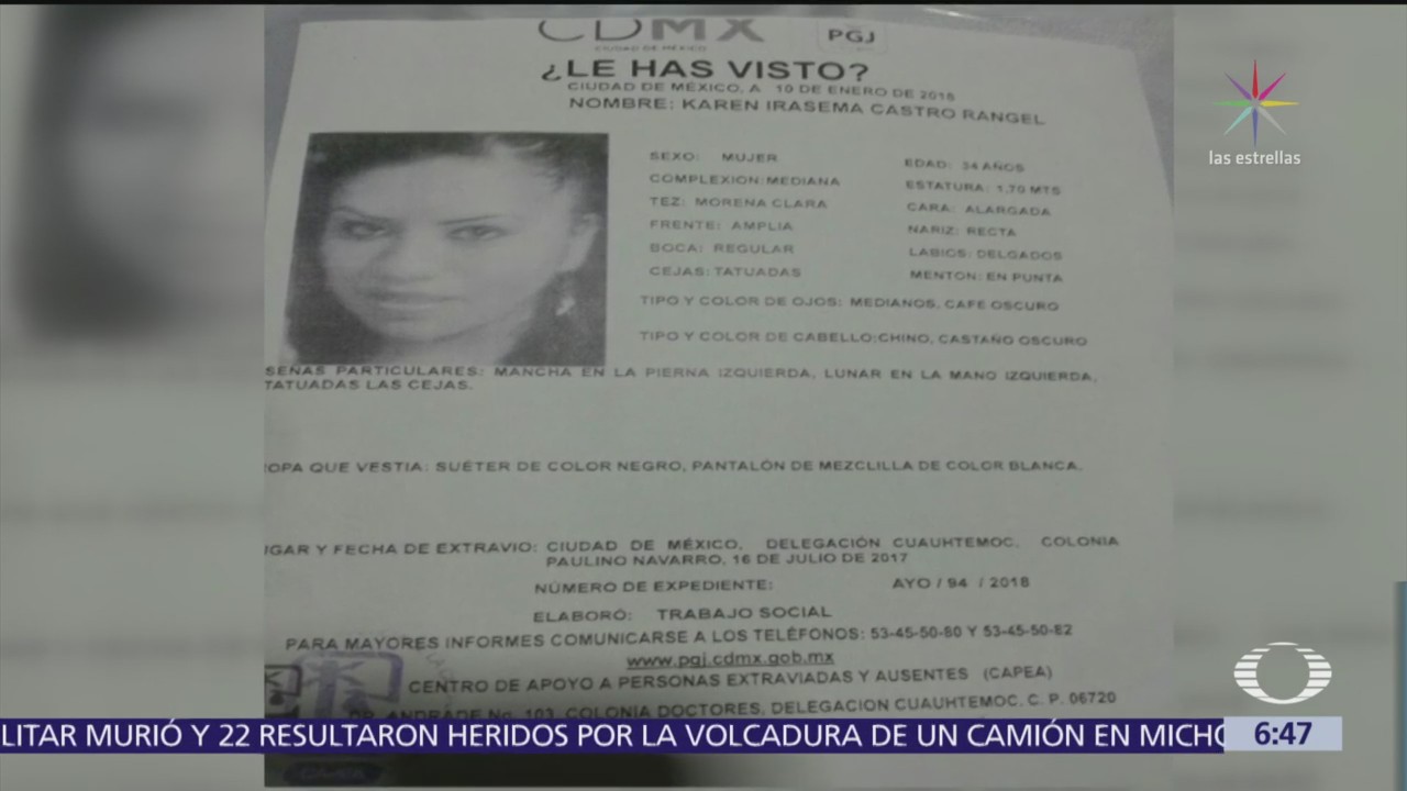 Se busca a Karen Irasema Castro Rangel