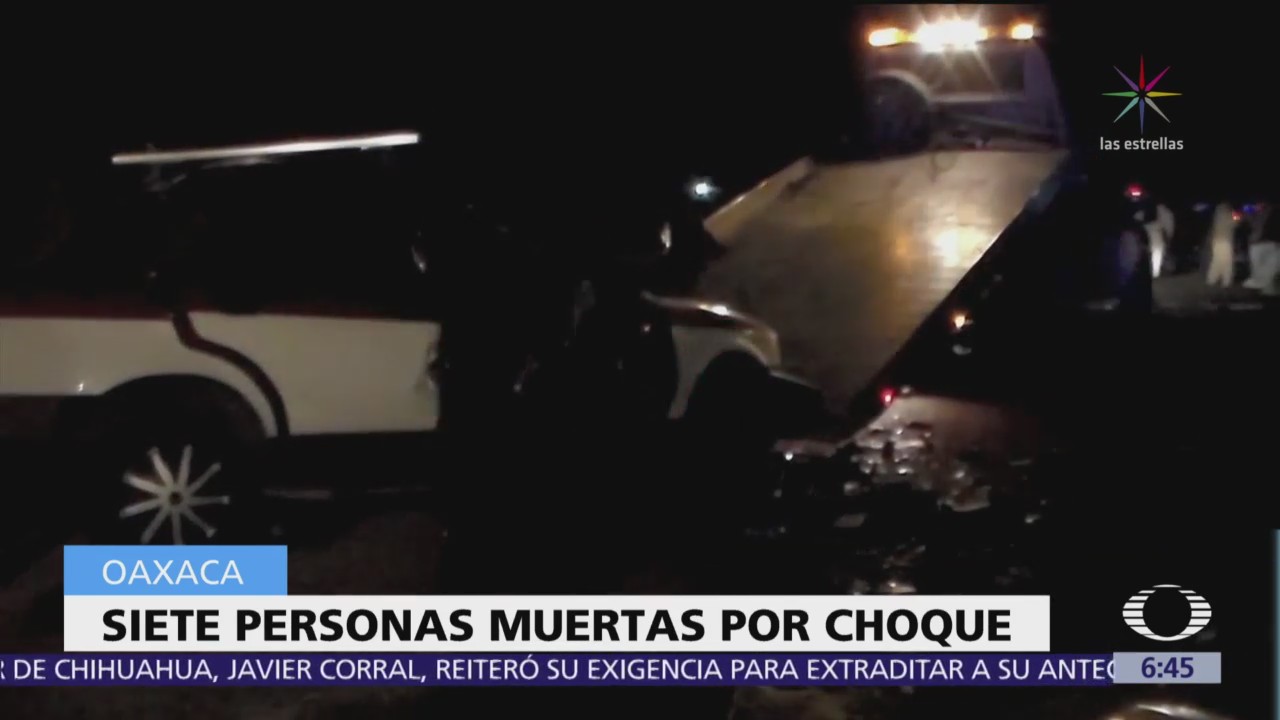 Siete personas mueren en accidente vial en Oaxaca