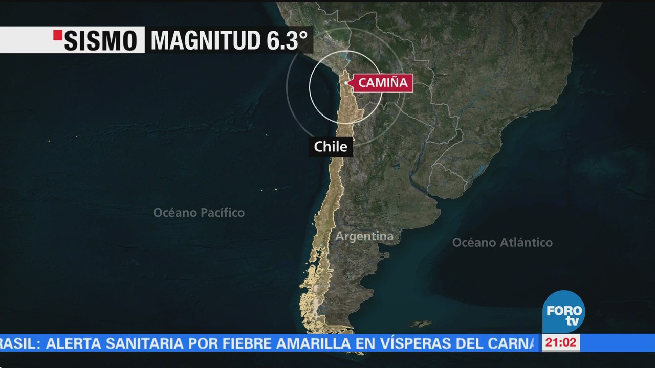 Sismo Magnitud 6.3 Chile Fuerte Sacudió