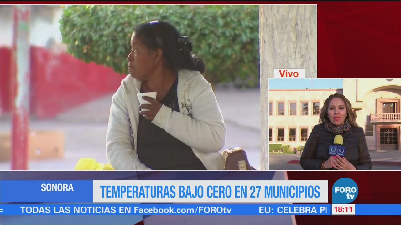 Temperaturas Bajo Cero Municipios Sonora Frente Frío