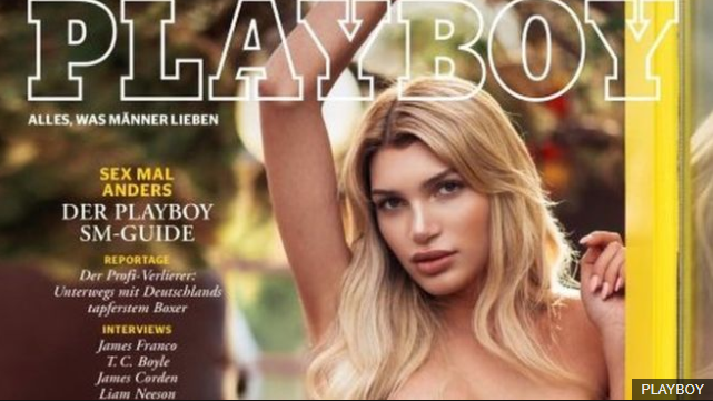 Transexual en portada de Playboy. (Playboy)