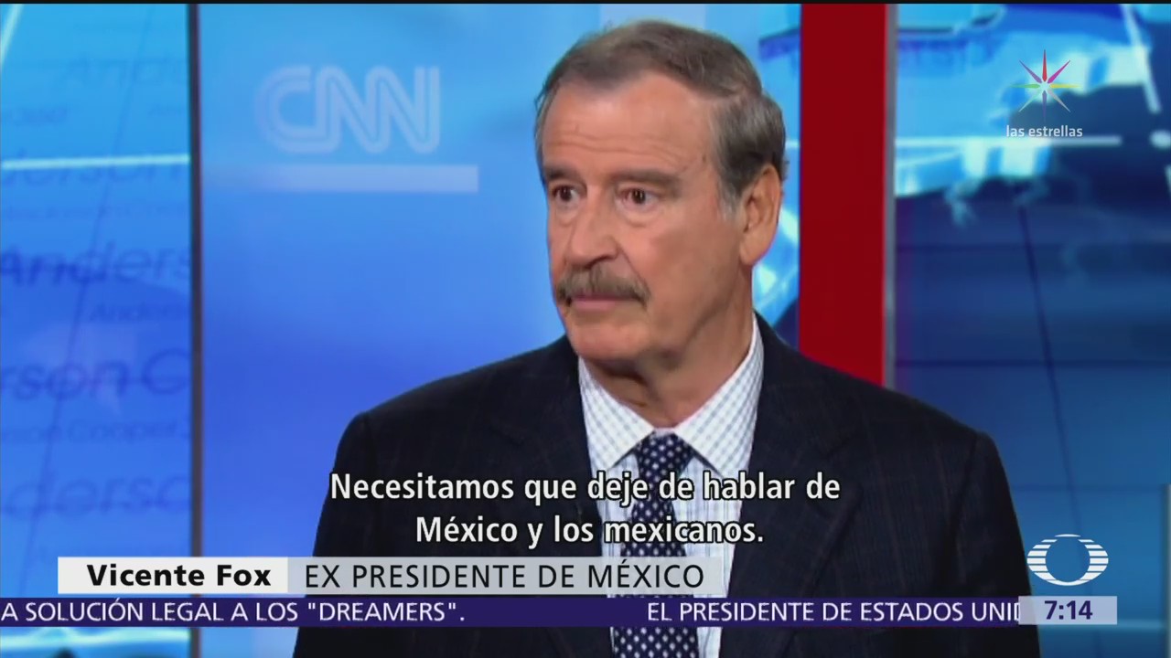 Vicente Fox afirma que Trump le debe una disculpa a los mexicanos