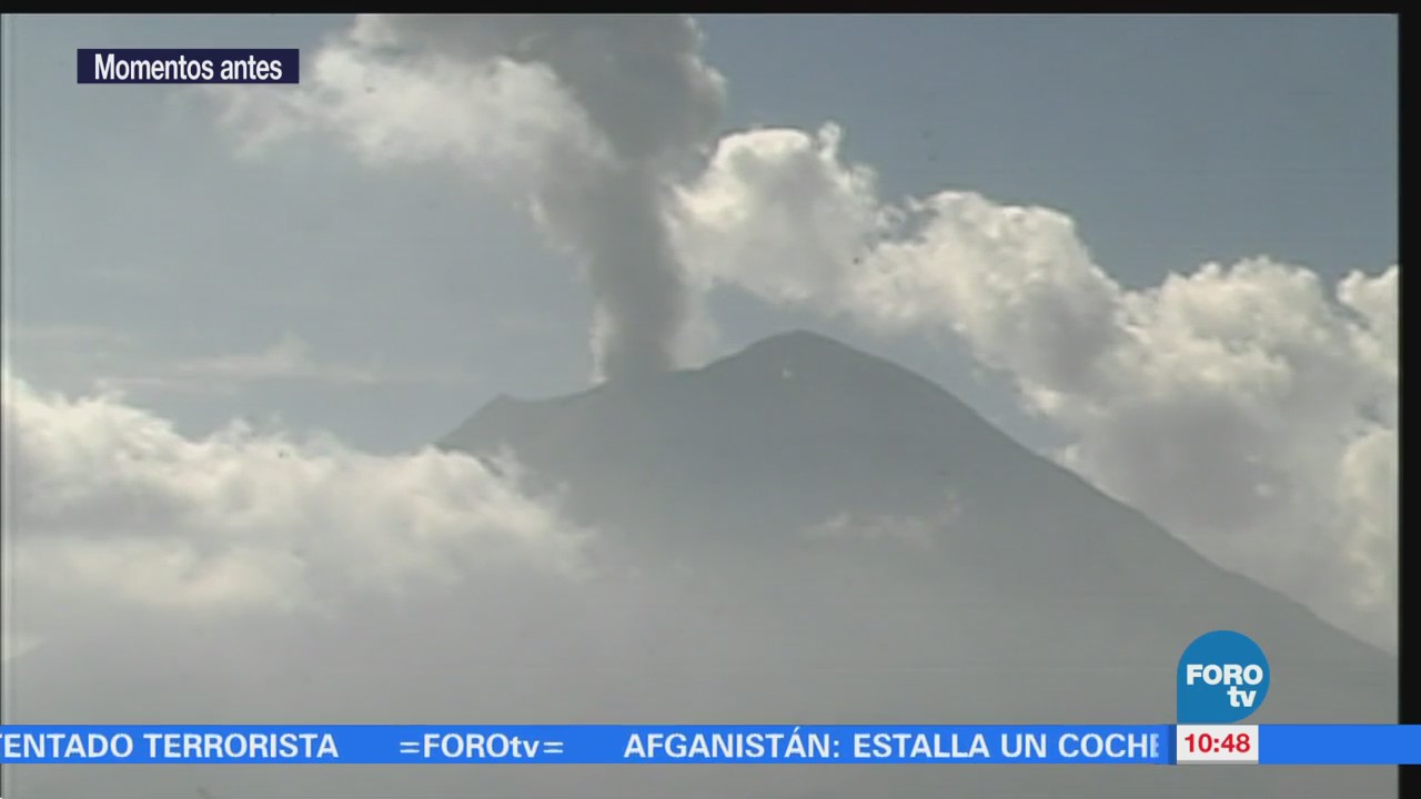 Volcán Popocatépetl Registra Nueva Exhalación Vapor Ceniza