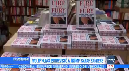 Wolff Nunca Entrevistó Trump Sarah Sanders