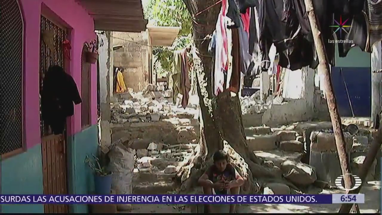 7 de cada 10 casas están afectadas Santa María Huazolottitlán, Oaxaca, tras sismo