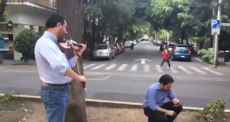Sismo hoy, Sismo de hoy, Sismo en Mexico, Violinista