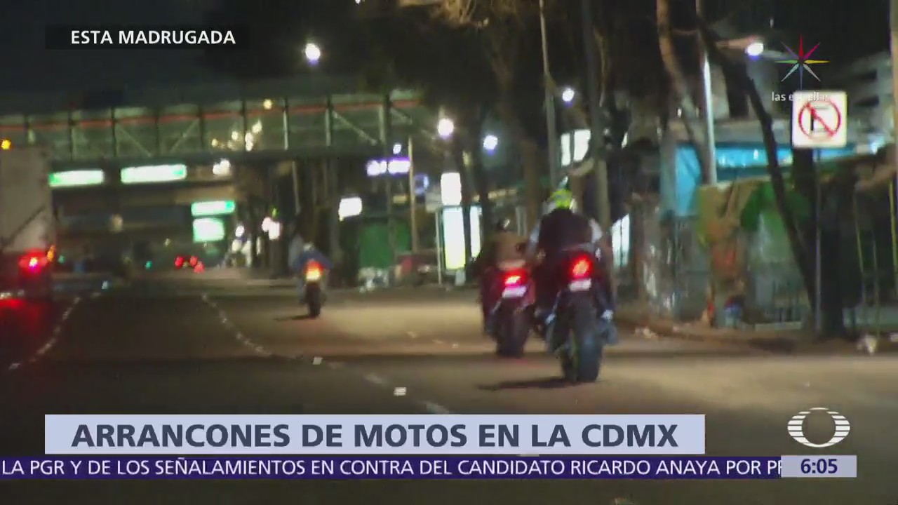 Arrancones Motos Cdmx Durante Madrugada Motociclistas