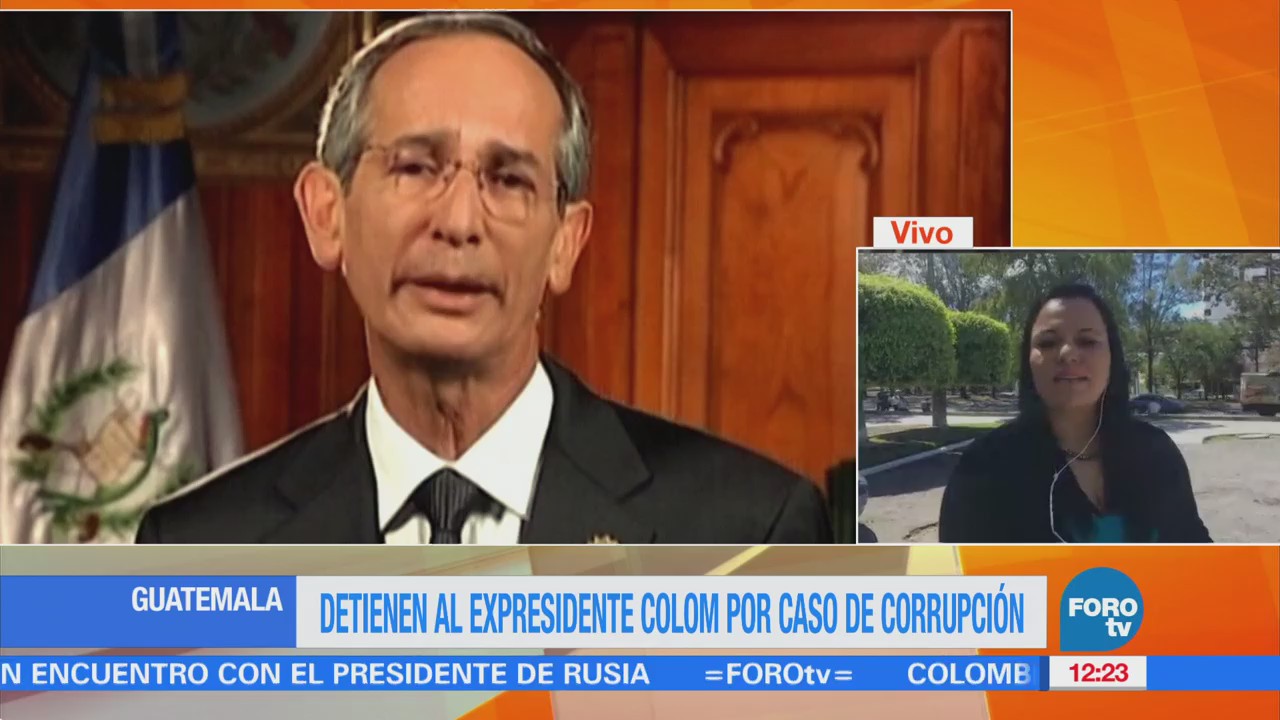 Arrestan a expresidente guatemalteco Álvaro Colom