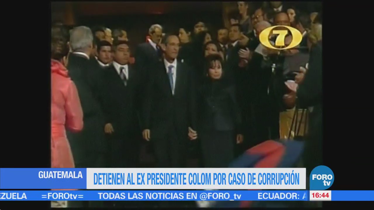 Arrestan Expresidente Guatemala Álvaro Colom