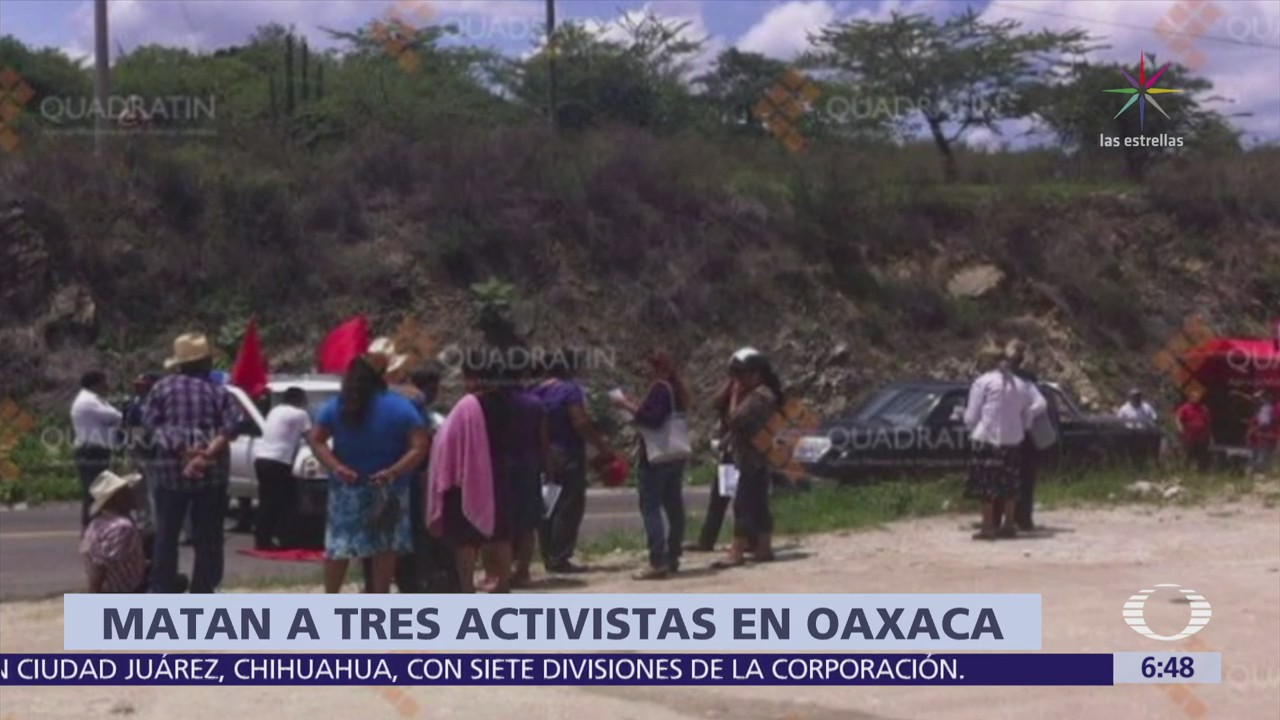 Asesinan a tres activistas de DDHH en Miahuatlán, Oaxaca