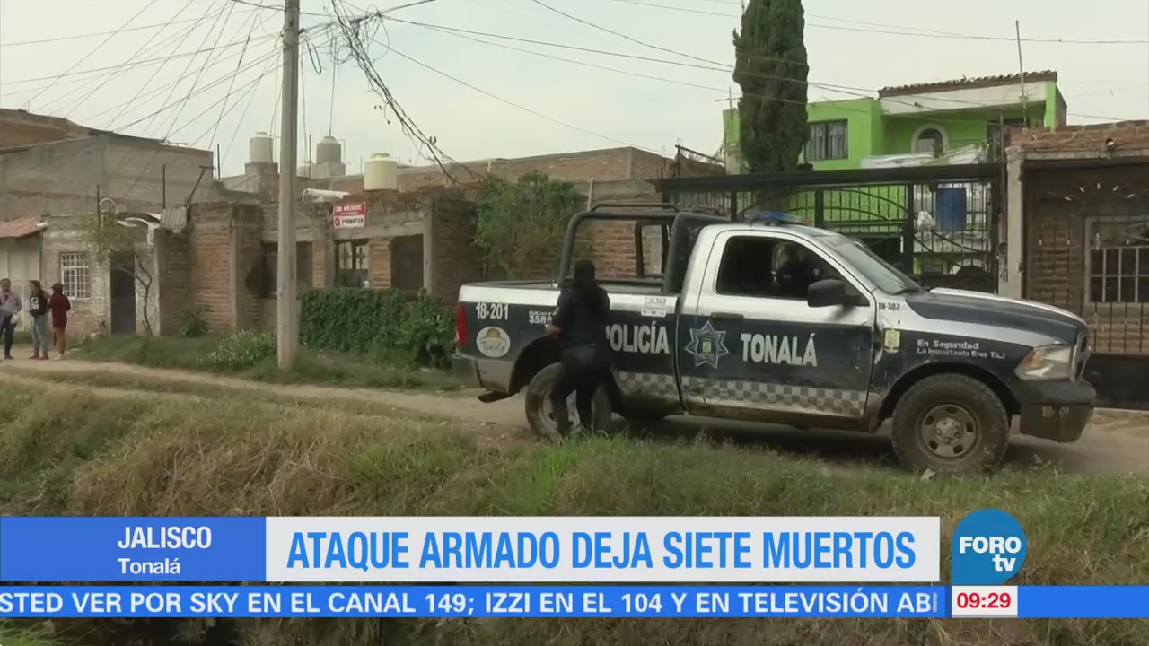 Ataque armado deja siete muertos en Jalisco