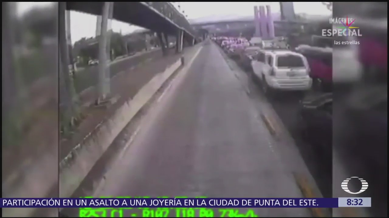 Atropellan Ciclista Intentar Ganarle Paso Metrobús Cdmx