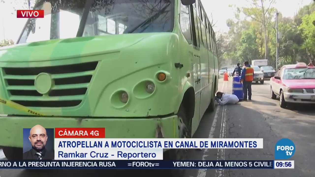 Atropellan a motociclista en Canal de Miramontes, CDMX