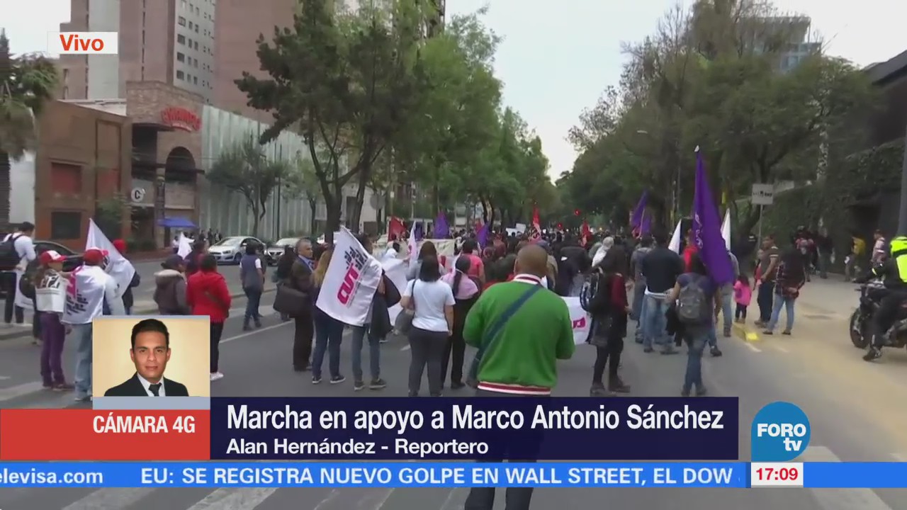 Avanza marcha de apoyo al joven Marco Antonio Sánchez
