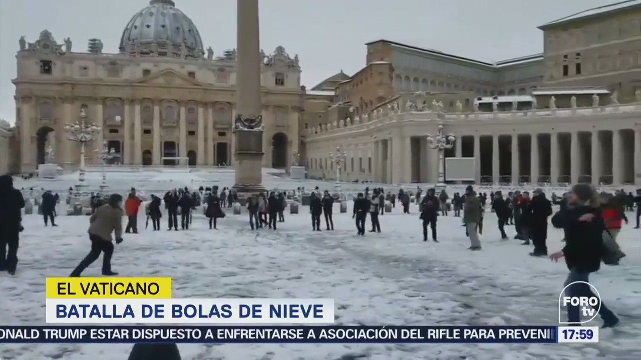Batalla Bolas Nieve El Vaticano