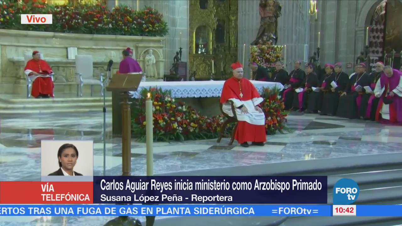 Carlos Aguiar Reyes inicia ministerio como arzobispo primado