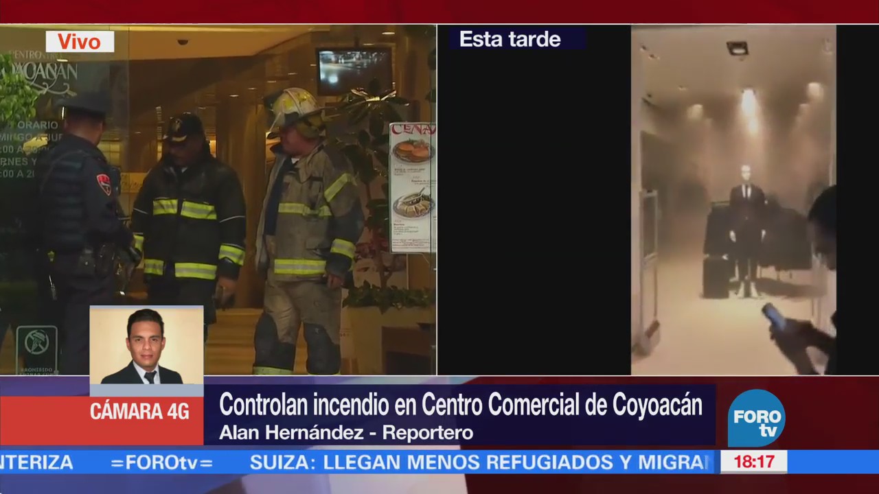 Controlan Incendio Centro Comercial Coyoacán Elementos De Emergencia