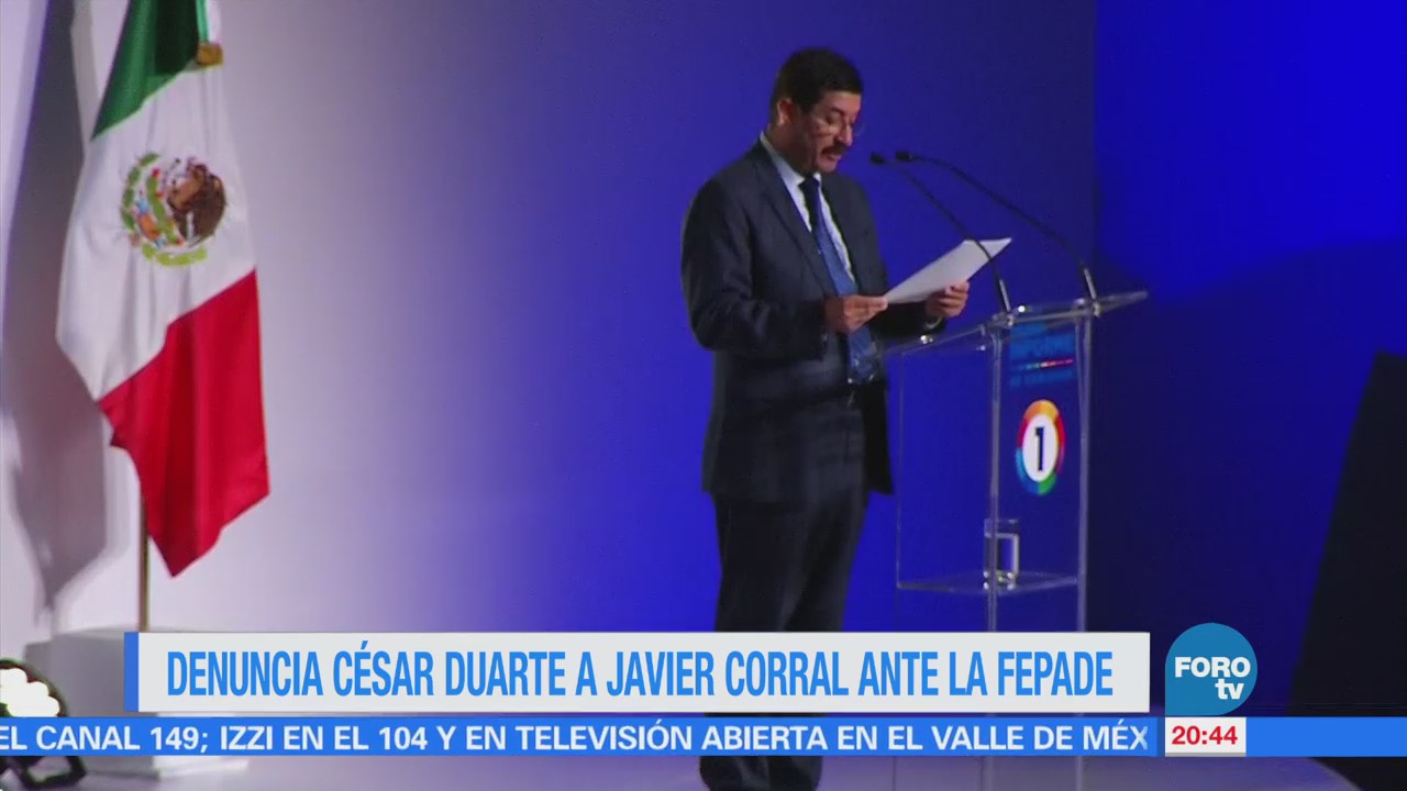 César Duarte denuncia a Javier Corral ante la Fepade