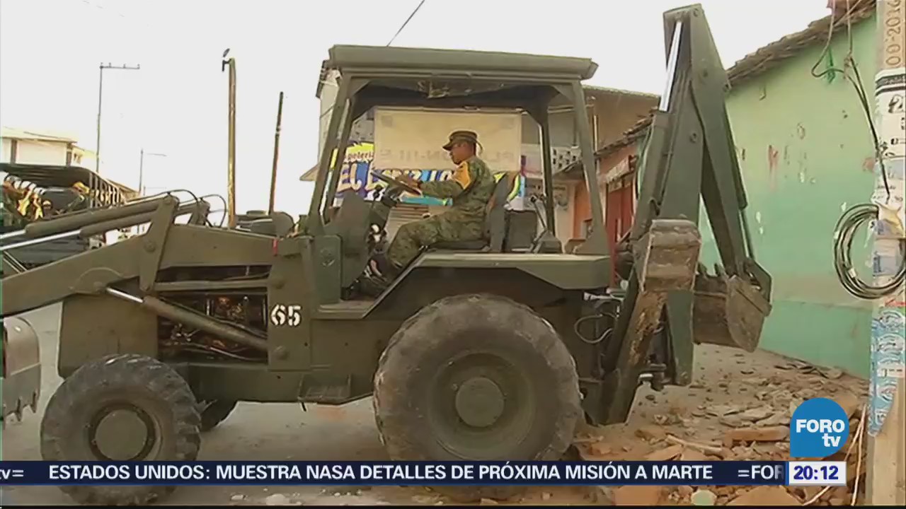 Comienza demolición de viviendas afectadas por sismo en Oaxaca